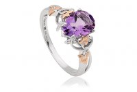 Clogau - Great Vine, Amethyst Set, Rose Gold - - Ring, Size O