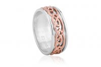 Clogau - Annwyl, Sterling Silver With 9ct Rose Gold Ring, Size V