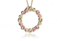 Clogau - Tree of Life - Circle, Yellow Gold, Rose Gold, 9ct Necklace