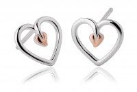 Clogau - Tree of Life, Silver/Rose Gold Plate Stud Earrings 3STLHE7