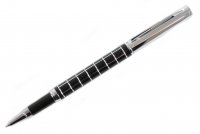 Dalaco - Stainless Steel/Tungsten Black and Chrome Roller Ball Pen