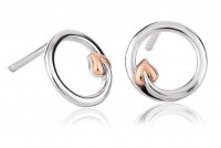 Clogau - Tree of Life, Silver/Rose Gold Plate Stud Earrings
