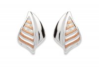 Unique - Silver and Rose Gold Plated Earrings - ME-537