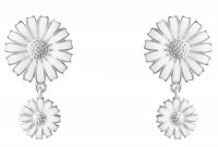 Georg Jensen - Daisy, Enamel Double Earrings 20001542