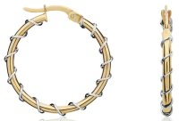 Guest and Philips - Yellow Gold 9ct Two Tone Hoop - 10-18-079