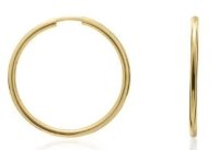 Guest and Philips - Yellow Gold 9ct Hoop Earrings 10-05-339