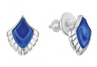 Lalique - Paon, Glass/Crystal Earrings 10735100