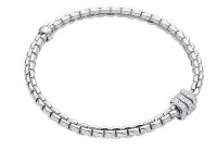 Fope - Eka, Diamond Set, White Gold - 18ct 0.33ct Bracelet, Size L 7390BX_PB_B_BBB_00L