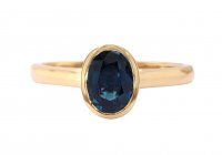 Guest and Philips - Sapp 0.91ct Set, Yellow Gold - 18ct Oval RO Ring TCAR2750