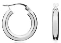 Guest-and-Philips - White Gold Hoop Earrings 10-10-270