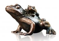 Richard Cooper - Small Frog with Baby, Bronze Ornament 932