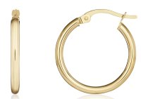 Guest and Philips - Yellow Gold 9ct Hoop Earrings 10-05-328