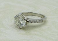 Antique Guest and Philips - 1.35ct Diamond Set, Platinum - Single Stone Ring R4055