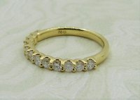Antique Guest and Philips - 0.62ct Diamond Set, Yellow Gold - Half Eternity Ring R4020