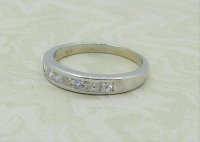 Antique Guest and Philips - 0.45ct Diamond Set, White Gold - Half Eternity Ring R4058