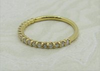 Antique Guest and Philips - 0.25ct Diamond Set, Yellow Gold - Half Eternity Ring R4023