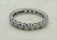 Antique Guest and Philips - 2.20ct Diamond Set, Platinum - Full Eternity Ring R4114