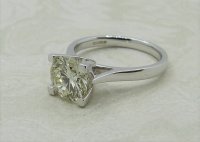 Antique Guest and Philips - 1.65ct Diamond Set, White Gold - Single Stone Ring R4090