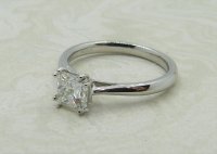 Antique Guest and Philips - 0.98ct Diamond Set, Platinum - Single Stone Ring R4098