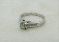 Antique Guest and Philips - 0.50ct Diamond Set, White Gold - Single Stone Ring R4119