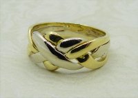 Antique Guest and Philips - Yellow Gold Puzzle Ring R4151