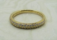 Antique Guest and Philips - 0.38ct Diamond Set, Yellow Gold - Half Eternity Ring R4161