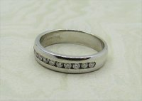 Antique Guest and Philips - 0.30ct Diamond Set, White Gold - Half Eternity Ring R4172