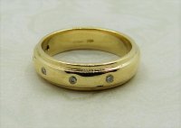 Antique Guest and Philips - 0.15ct Diamond Set, Yellow Gold - Wedding Ring R4199