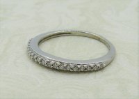 Antique Guest and Philips - 0.15ct Diamond Set, White Gold - Half Eternity Ring R4225