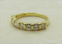 Antique Guest and Philips - 0.75ct Diamond Set, Yellow Gold - Half Eternity Ring R4310