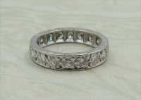 Antique Guest and Philips - 1.040ct Diamond Set, Platinum - Full Eternity Ring R4541
