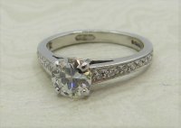 Antique Guest and Philips - 0.71ct Diamond Set, Platinum - Single Stone Ring R4527