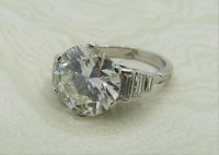 Antique Guest and Philips - 4.30ct Diamond Set, White Gold - Single Stone Ring R4610
