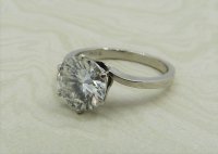 Antique Guest and Philips - 2.40ct Diamond Set, Platinum - Single Stone Ring R4669