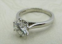 Antique Guest and Philips - 1.54ct Diamond Set, Platinum - Single Stone Ring R4631