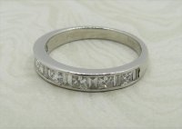 Antique Guest and Philips - 1.00ct Diamond Set, Platinum - Half Eternity Ring R4643