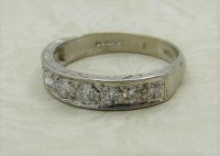 Antique Guest and Philips - Diamond Set, White Gold - Half Eternity Ring R5069