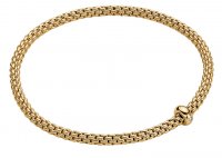 Fope - Prima, D 0.01ct Set, Yellow Gold - Bracelet, Size M BR710-BBRM-Y