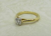 Antique Guest and Philips - 0.50ct Diamond Set, Yellow Gold - White Gold Single Stone Ring - R4791