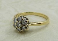 Antique Guest and Philips - 0.50ct Diamond Set, Yellow Gold - Cluster Ring R4790