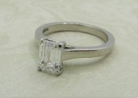 Antique Guest and Philips - 1.00ct Diamond Set, Platinum - Single Stone Ring R4875