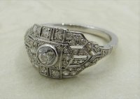 Antique Guest and Philips - 0.50ct Diamond Set, White Gold - Cluster Ring R4870