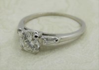Antique Guest and Philips - Diamond Set, Platinum - Single Stone Ring R4945