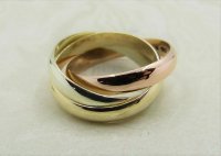 Antique Guest and Philips - Yellow Gold Russian Wedding Ring R4967