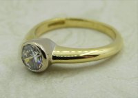 Antique Guest and Philips - Diamond Set, Yellow Gold - Single Stone Ring R4971