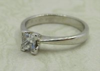 Antique Guest and Philips - Diamond Set, Platinum - Single Stone Ring R4974