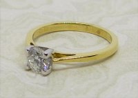 Antique Guest and Philips - 0.51ct Diamond Set, 18ct Yellow and White Gold  Ring R3610