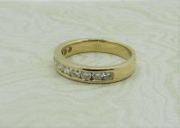 Antique Guest and Philips - 0..55ct Diamond Set, Yellow Gold - Half Eternity Ring R3817