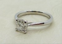 Antique Guest and Philips - 0.91ct Diamond Set, White Gold - Single Stone Ring