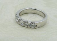 Antique Guest and Philips - 0.95ct Diamond Set, Platinum - Five Stone Ring